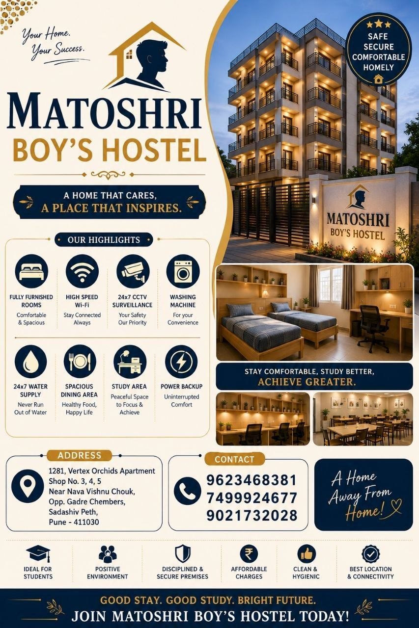 HOSTEL for rent in Pune photo 1